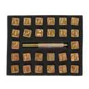 26pcs Steel Printing Punch Alphabet Letter Stamp Set Metal Leather Tools Newly