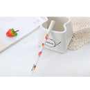 Gifts Creative Office Supplies School Peach Pattern Gel Pen Stationery Student