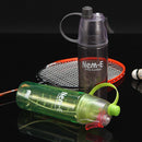 Plastic Spray Cool Summer Sport Water Bottle Portable Drink Kettle (Black) Newly