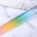 Anti-Static Rainbow Hair Comb Double Head Entangled Hair Styling Tool (8) Newly