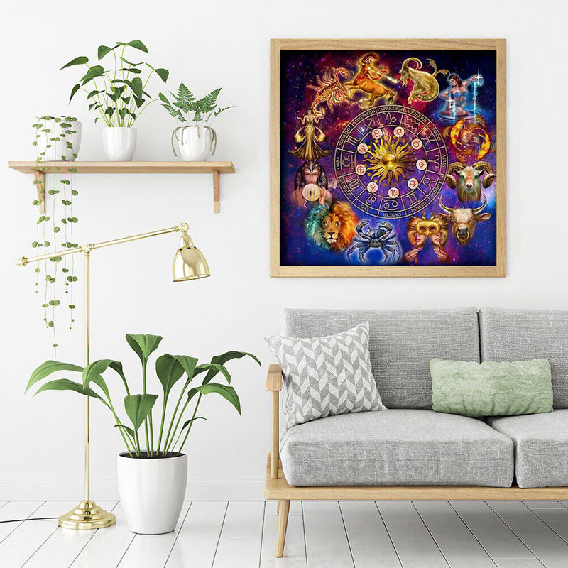 Constellation Oil Paint By Numbers Canvas DIY Hand Painted Picture (B446)