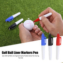 3pcs ABS Golf Ball Liner Alignment Sports Portable Marker Pen Drawing Tool AIDS