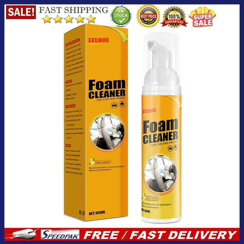 Multipurpose Foam Cleaner Spray Leather Decontamination Home Kitchen Cleane
