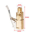 Portable Air Pump Valve Connector Brass Car Tires Accessories for Compressor