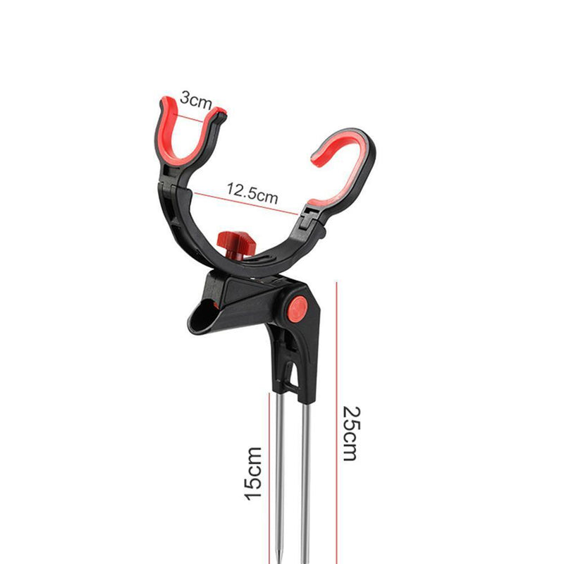 Fishing Pole Holder Foldable Bracket Sea Lake Fish Rod Rack Stand (Single)