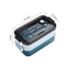 Lunch Bento Box Microwave Heating Split Double Layer Food Storage (Blue) Newly