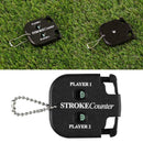 Portable Small Black Golf Scorer Counter Stroke Shot S2V8 With Keychain H5Y2