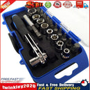 23pcs Sleeve Screwdriver Ratchet Wrench Socket Spanner Drill Repair Tool Newly