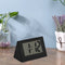 Mini LCD Digital Electronic Desktop Time Clocks Silent Desk Clocks (Black)