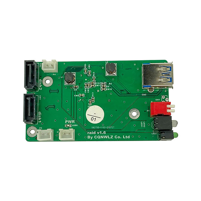 Metal Case Kit NAS Storage Server Cloud SATA Dual Hard Disk for Raspberry Pi 4B