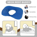 #A U-Shape Travel Pillow Press Type Air Inflatable Portable Airplane Car Bed Pil