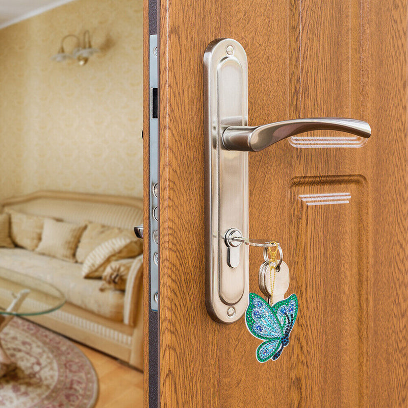 Calf 5D Diamond Painting Keychain Slap Luminous DIY Bag Pendant (dsk009)