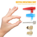 5pcs/set Bicycle Tire Inflating Schrader Presta Valve Needle Air Hose Adapter