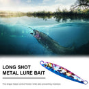 Metal Cast Jig Spoon Shore Casting Sea Bass Fishing Lure Artificial Bait Tackle
