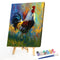 Rooster Oil Paint By Numbers Kits Canvas Drawing DIY Animal Picture Home Decor