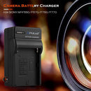 PULUZ PU2133 Portable US Plug Camera Battery Charger for SONY NP-F550/F570/F750