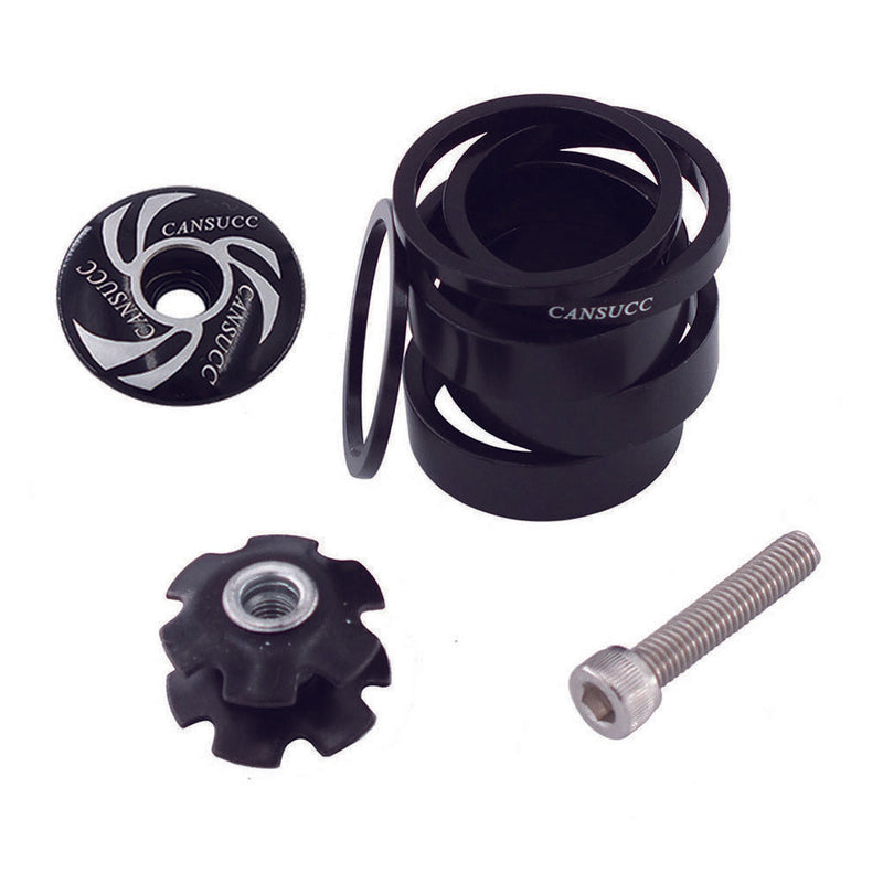 CANSUCC 2 3 5 10mm Aluminum Headset Stem Spacer Fork Washer Cap for Road Bi