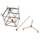 96 Holes Square Metal Jewelry Shelf Desktop Earrings Pendant Stand Holder Rack