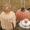 Rattan Outdoor Gas Cylinder Cover Camping Cook Gas Tank Protector (Coffee) Newly