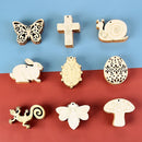 Rabbit Easter eggs Easter Decorations Hanging Ornaments Easter Wood Chips