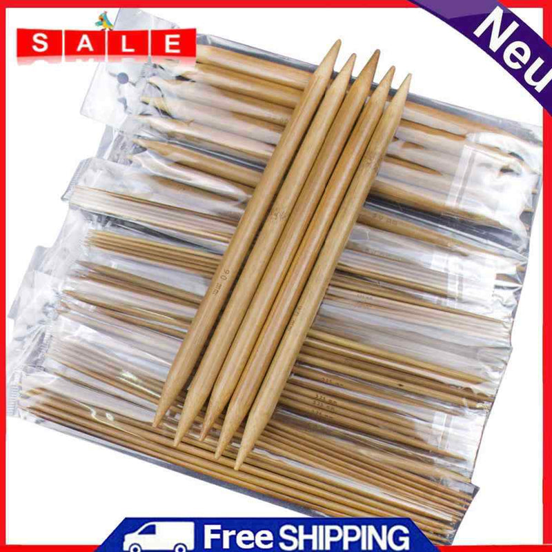 75pcs Bamboo Crochet Hook Carbonized Double Tips Carbonized Bamboo Str