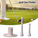 Rubber Golf Tees Kit Training Practice Tool Golf Balls Holder Tees White