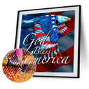 5D Diamond Painting Kit American Eagle Full Round Drill Rhinestone DIY Wall