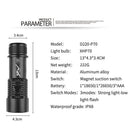 Bank Professional Light Flashlight Dive Lamp Diving Flashlight Rechargeable
