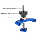 Woodwork T-Track Hold Down Clamp T-Slot Table Workbench Wood Fixture (Blue)