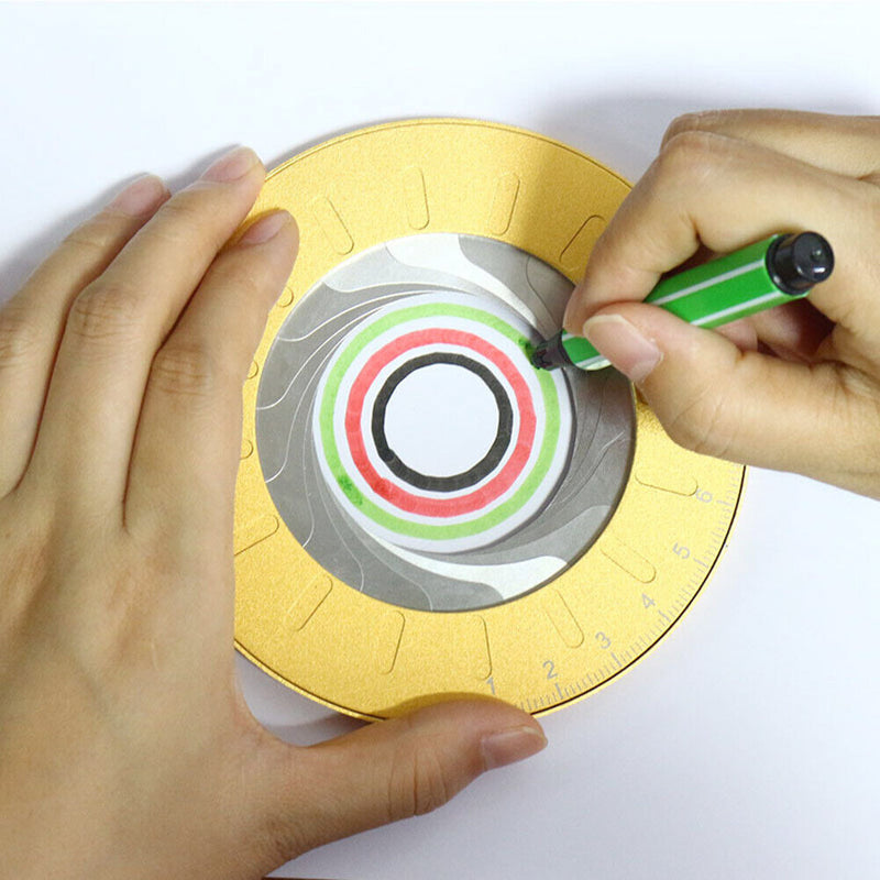 Adjustable Circle Drawing Ruler Tool Measuring Drawing Circular Compass