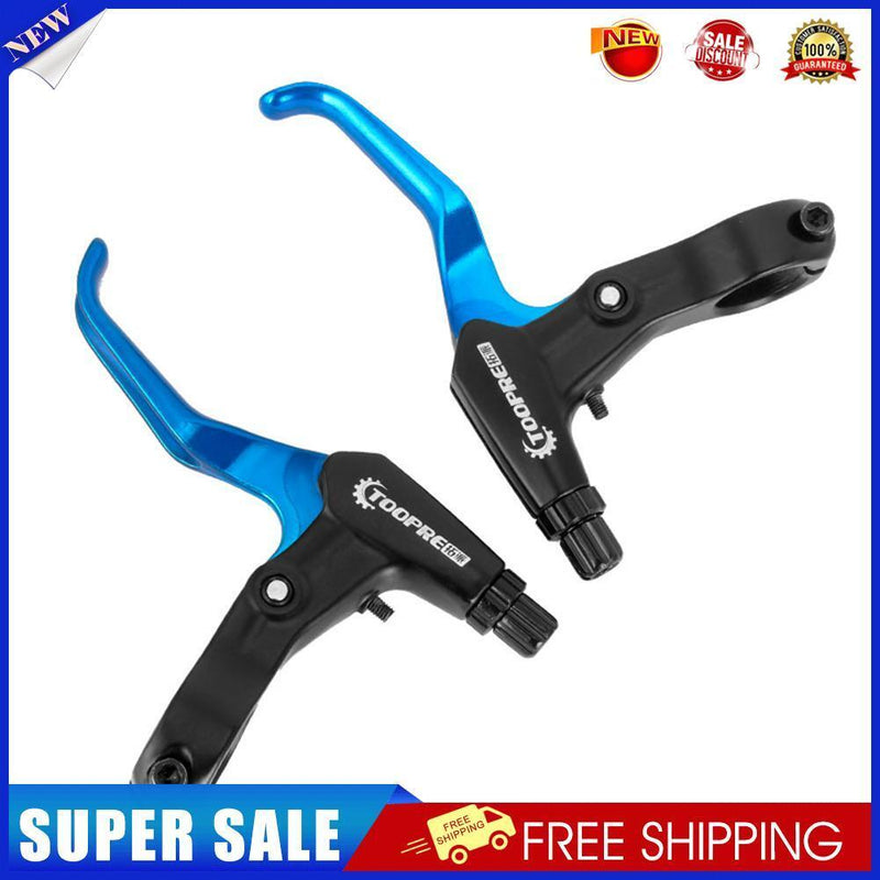 TOOPRE 1 Pair MTB Bike Brake Handle Lever Aluminum Alloy Clutch Grip (Blue)
