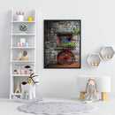 Frameless Oil Paint By Numbers DIY Window Flower Picture Craft Kit for Home