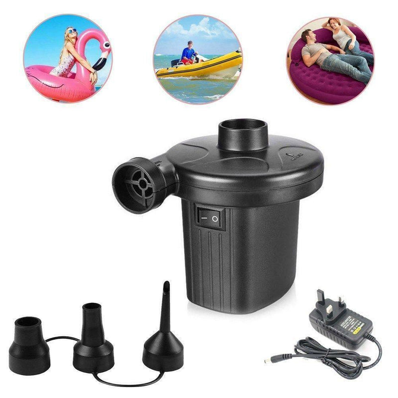 2 in 1 Electric Air Bed Pump Camping Paddling Pool Mains Inflator UK Plug  hot.