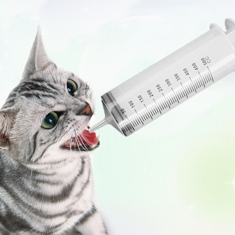 500ml Animal Feeding Syringes Pill Dispenser Medicine Milk Water Feeder Tubes