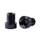 M15 MTB Bike Cranks Screw Aluminum Crankset Cover Crank Bolt Caps (Black L)