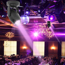 5pcs LED Stage Spotlight 85-265V 360 Degree KTV Bar Spot Beam Lamp(Purple)