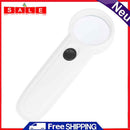 Portable Handheld 15X Illuminated Magnifier Magnifying Glass Lens with 2LED Lamp