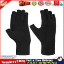 Arthritis Therapy Compression Gloves Ache Joint Relief Mittens (Black L) Newly