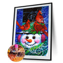 Full Round Drill Drawing Picture Snowman Diamond Painting Living Room Ornamen
