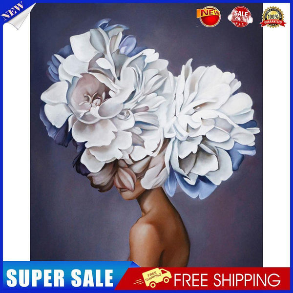 Full Round Drill Diamond Paint Flower Woman Mosaic Rhinestone Draw (sz1047)