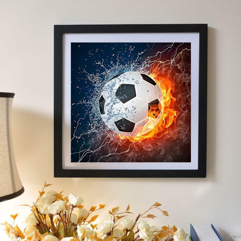 Football DIY Full Drill Round 5D Diamond Painting Embroidery Cross Stitch