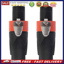 2pcs 4-Pole Male Audio Cable Connector Plug for Cable NEUTRIK NL4FC