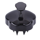 Silicone Hair Washing Comb Brush Head Scalp Massage Brush (Black) Newly