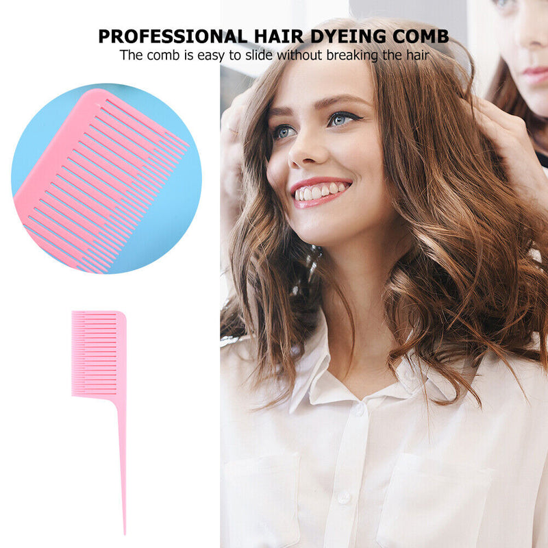 Pro One-Way Tail Comb Hairdressing Hair Dyeing Brush for Highlighting Section