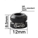 Bike Vacuum Tire Mouth Nut Cycling Inner Tube Valve Nozzle Lock Cap (Black)