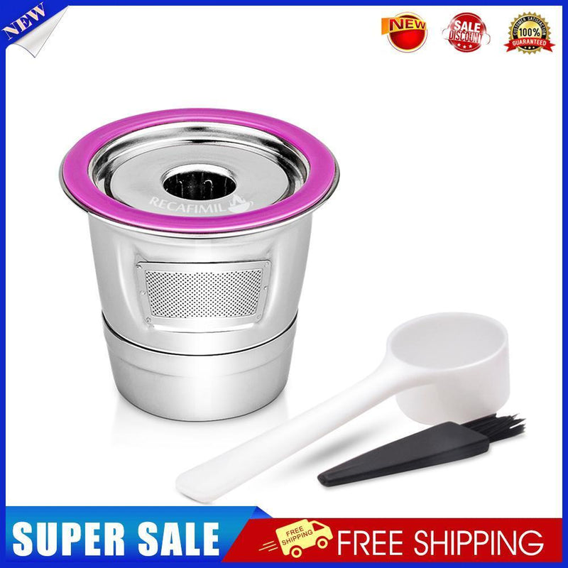 Stainless Steel Coffee Capsule Cup Reusable K Cup for Keurig 2.0/1.0 (A)