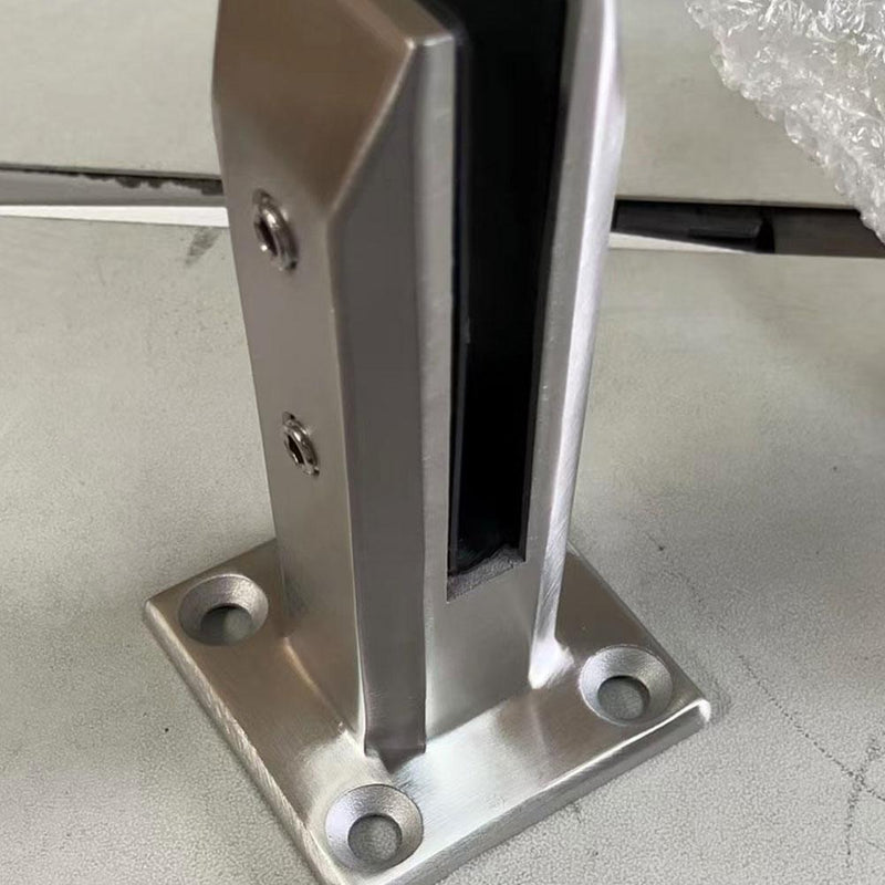 Railing Clamp Glass Clip Floor Standing Stairs Balconys Pool Spigots-Balustrade.
