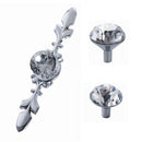 Diamond Drawer Wardrobe Pulls Crystal Closet Door Knobs Cabinet Handles