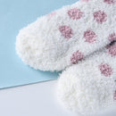 Autumn Winter Women Coral Fleece Spot Socks Warm Plush Middle Tube Sleeping Sock