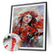 Girl Oil Paint By Numbers Kit DIY Acrylic Painting on Canvas Frameless Drawings